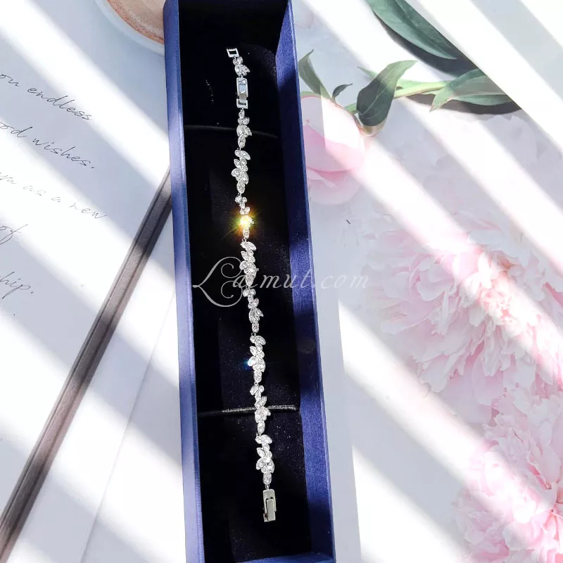 Vòng Tay Swarovski Chính Hãng Mixed Cuts Diapason Bracelet - Hình ảnh 5