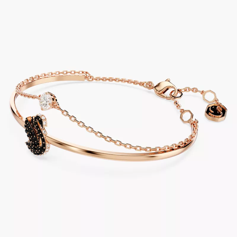 Vòng Tay Swarovski Thiên Nga Bay Black Swan Bangle 5678048