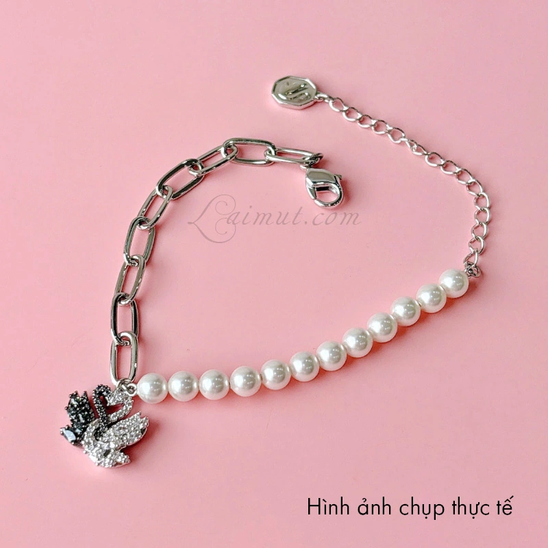 Vòng Tay Swarovski Thiên Nga Đôi Swan Bracelet 5705720