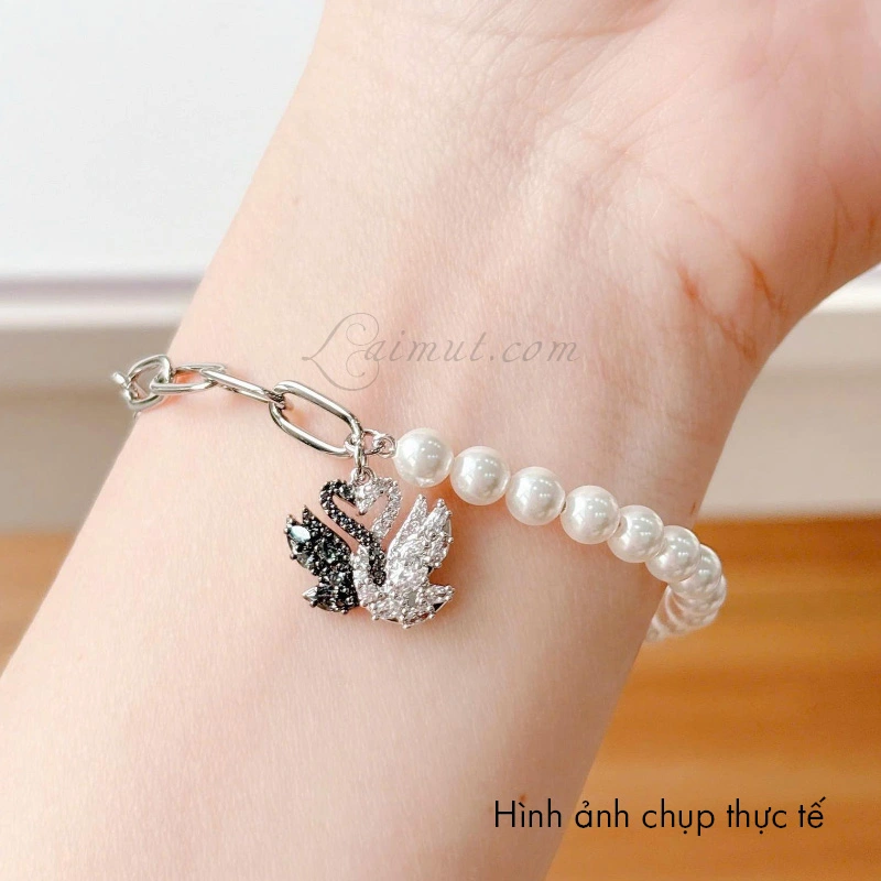 Vòng Tay Swarovski Thiên Nga Đôi Swan Bracelet 5705720