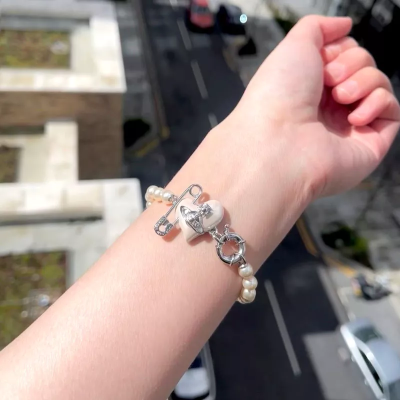 Vòng Vivienne Westwood Chính Hãng Orietta Pearl Bracelet 6103007A02P103P103