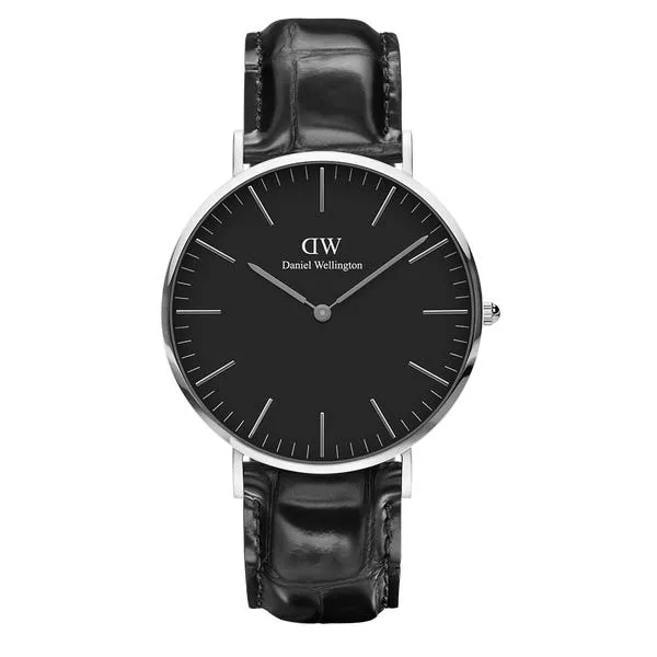 Đồng Hồ Chính Hãng DW Nam Nữ Classic Black Reading - Hình ảnh 2