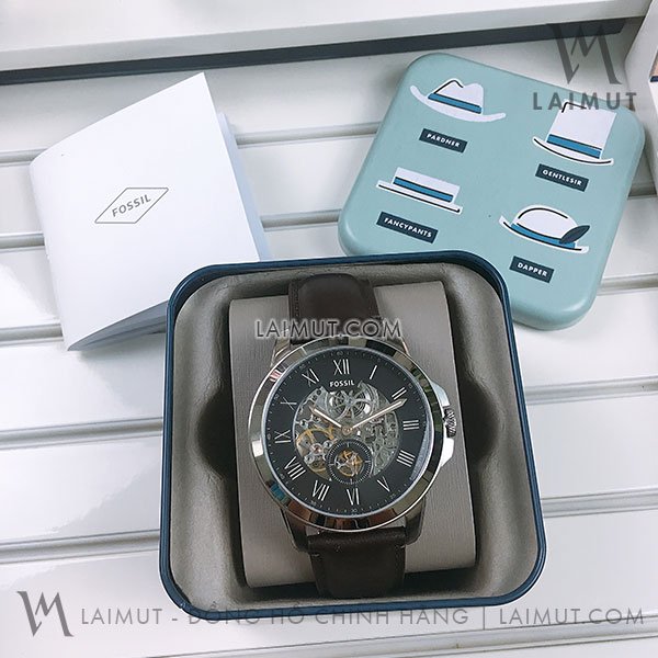 Đồng Hồ Nam Fossil Automatic BQ2620 Dây Sắt Vỏ Trắng Mặt Xanh |  Hwatch.com.vn