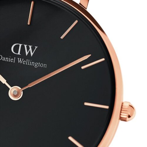 Đồng hồ DW nữ Classic Petite Melrose Black Rose Gold