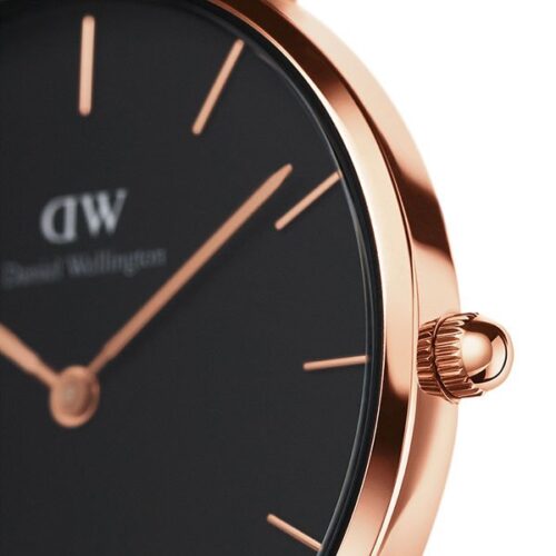 Đồng hồ DW nữ Classic Petite Melrose Black Rose Gold