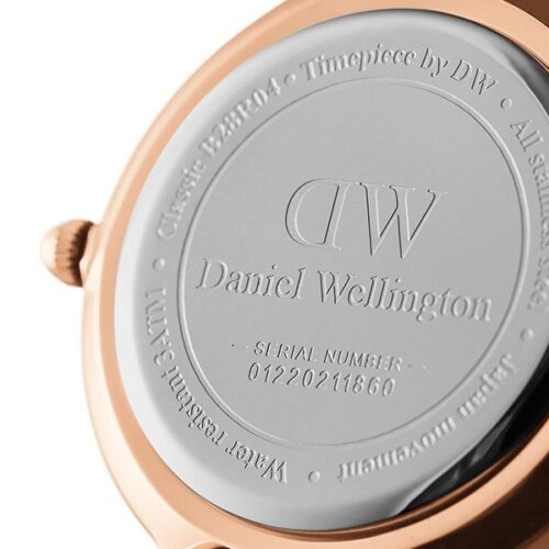 Đồng hồ DW nữ Classic Petite Melrose Black Rose Gold