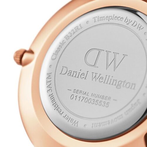 Đồng Hồ DW Nữ Classic Petite Bristol White Rose Gold