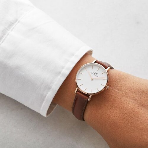 Đồng hồ DW nữ Classic Petite Reading White Rose Gold
