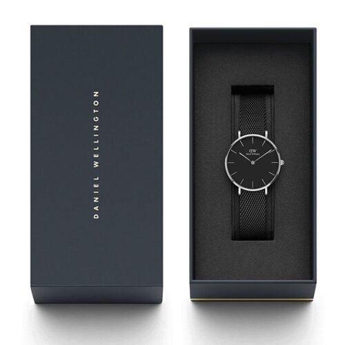 Đồng hồ DW nữ Classic Petite Ashfield Black Silver