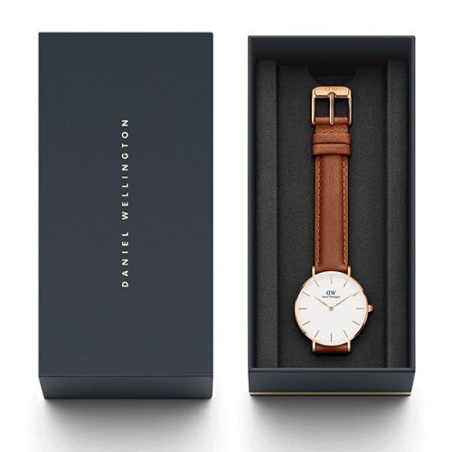 Đồng hồ DW nữ Classic Petite Durham White Rose Gold