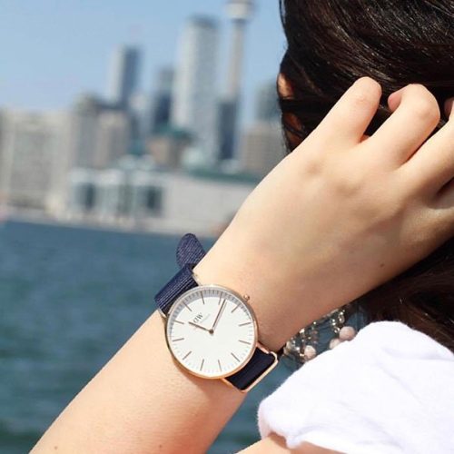 Đồng Hồ DW Chính Hãng Classic Bayswater White Rose Gold
