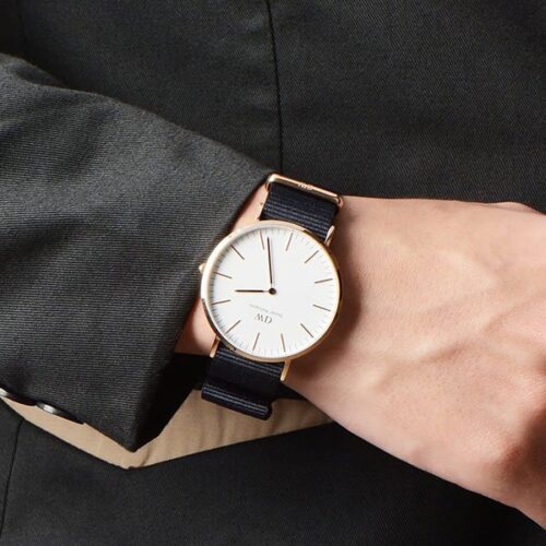 Đồng Hồ DW Chính Hãng Classic Cornwall White Rose Gold