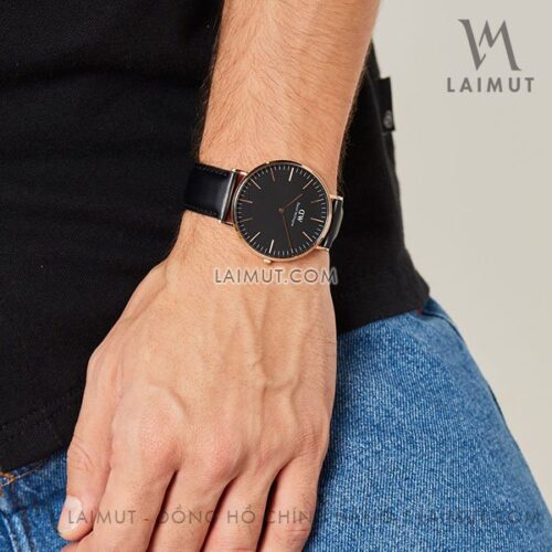 Đồng Hồ DW Nam Nữ Chính Hãng Classic Sheffield Black