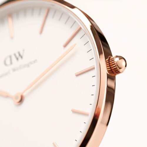 Đồng Hồ DW Chính Hãng Classic White Rose Gold