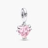 Charm Pandora 792654C01 Pink Family Tree & Heart Dangle Charm | Laimut | Ảnh 3D