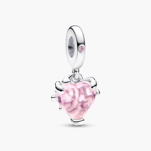 Charm Pandora 792654C01 Pink Family Tree & Heart Dangle Charm | Laimut | Ảnh 3D