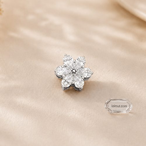 Charm Pandora 792623C01 Sparkling Herbarium Cluster Charm | Laimut | Ảnh chụp thực tế