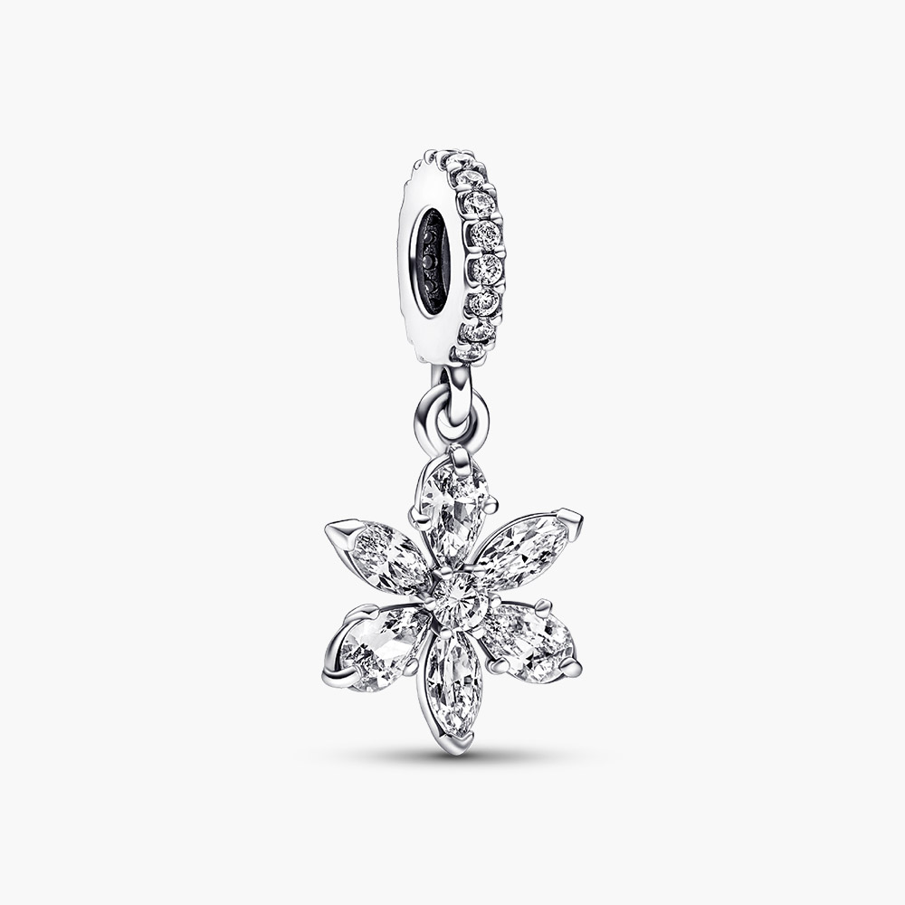 Charm Pandora 792382C01 Sparkling Herbarium Cluster Dangle Charm | Laimut | Ảnh 3D