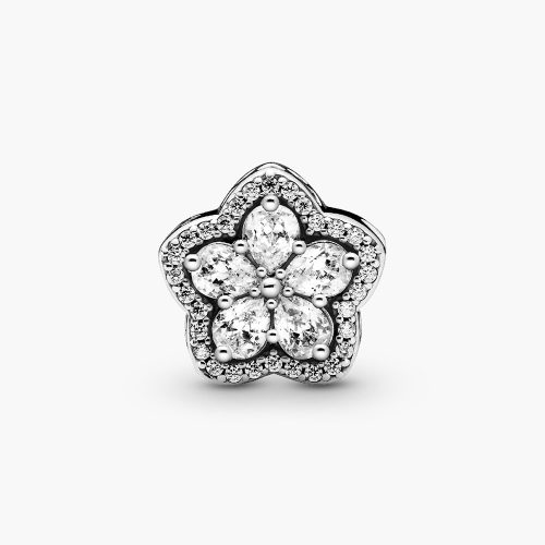 Charm Pandora 799224C01 Sparkling Snowflake Pavé Charm | Laimut | Ảnh 3D