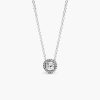 Dây chuyền Pandora 396240CZ Round Sparkle Halo Necklace | Laimut | Ảnh 3D
