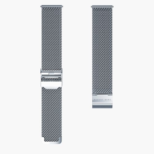 Dây đồng hồ August Berg Steel Milanese Mesh Silver 32mm | Laimut | Ảnh 3D