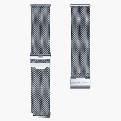 Dây đồng hồ August Berg Steel Milanese Mesh Silver 40mm | Laimut | Ảnh 3D