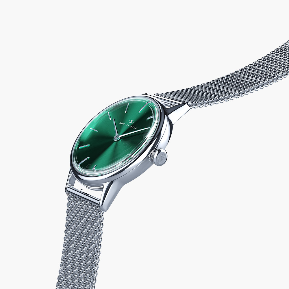 Đồng hồ August Berg 10232E11MSL Serenity Greenhill | Laimut | Ảnh 3D