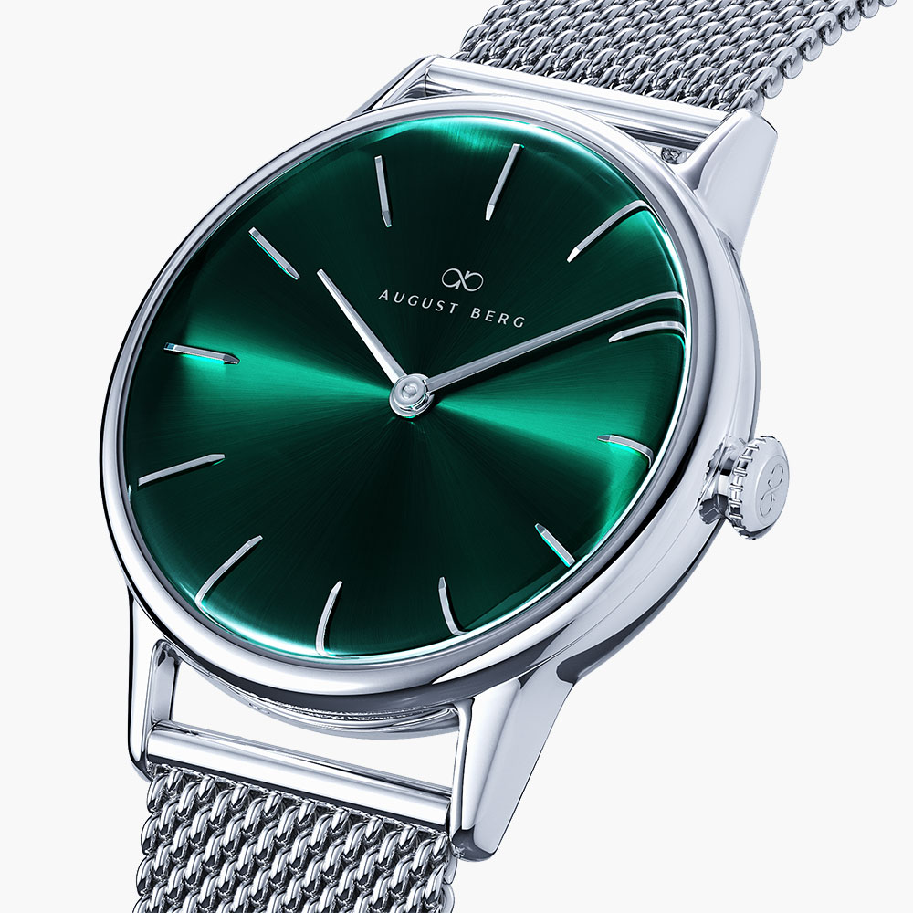 Đồng hồ August Berg 10232E11MSL Serenity Greenhill | Laimut | Ảnh 3D