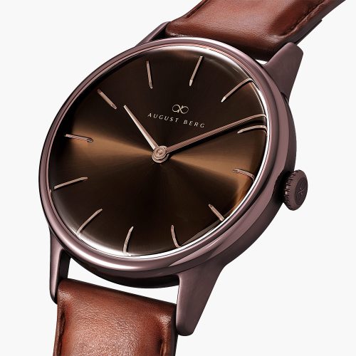 Đồng hồ August Berg 10232C07LBN11 chính hãng | Serenity Cuppa Brown | Laimut | Ảnh 3D