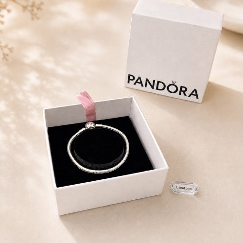 Vòng charm Pandora 590728 Moments Snake Chain Bracelet | Laimut | Ảnh chụp thực tế fullbox