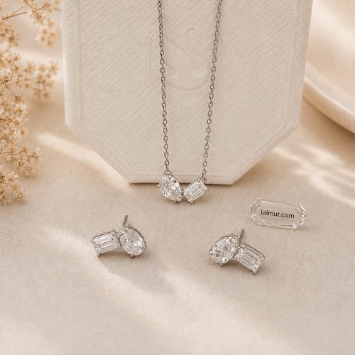 Bộ trang sức Swarovski 5665829 Mesmera Set chụp thật toàn bộ