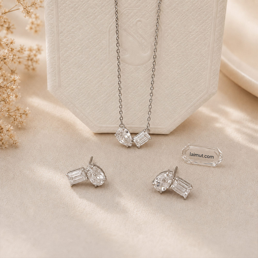 Bộ trang sức Swarovski 5665829 Mesmera Set chụp thật toàn bộ