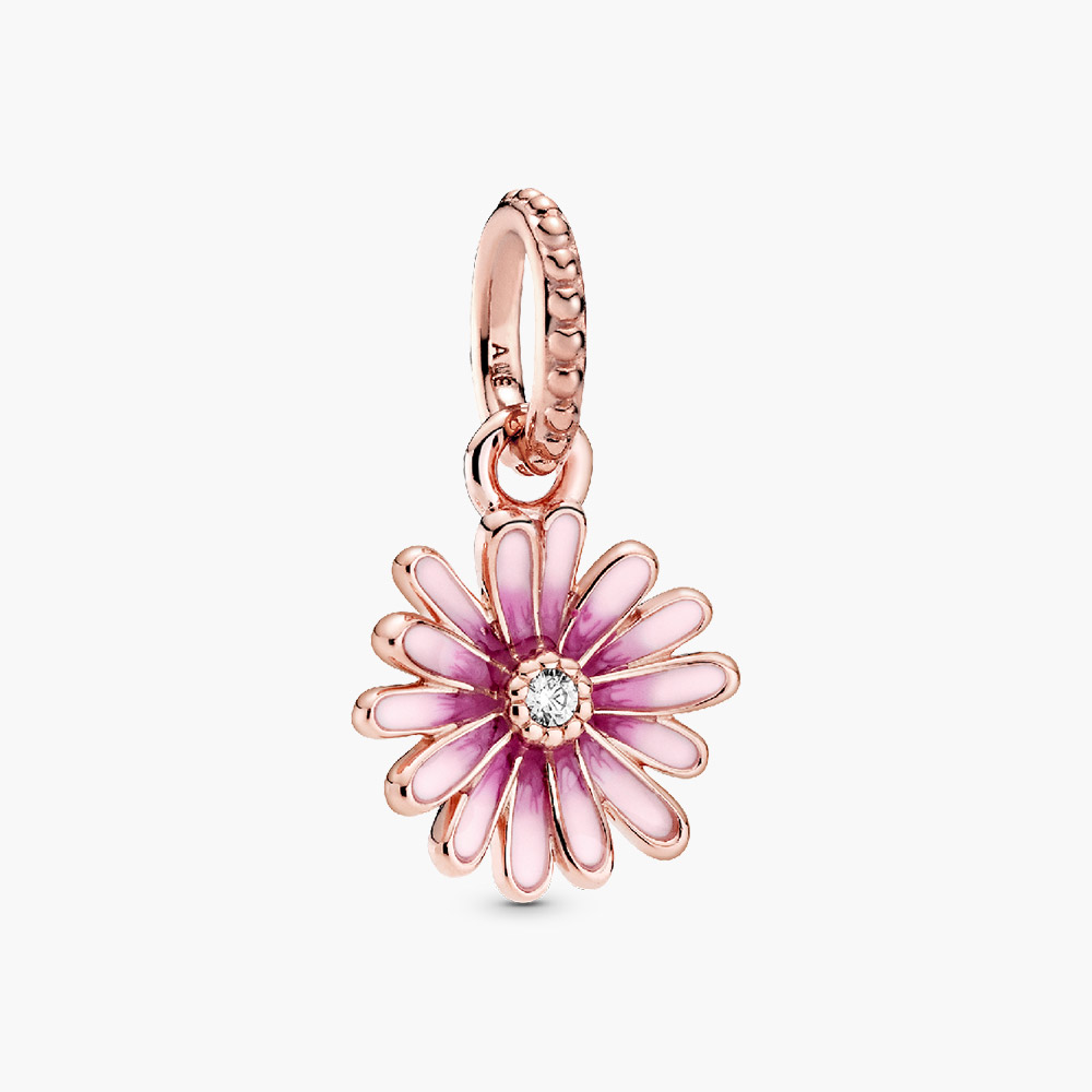 Charm Pandora 788771C01 Pink Daisy Flower Dangle Charm chính hãng