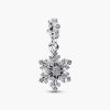 Charm Pandora 794142C01 Opalescent Snowflake Double Dangle Charm | Laimut | Ảnh 3D