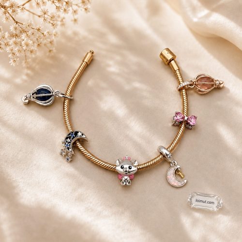 Charm Pandora 794253C01 Pink Bow Charm - Hình ảnh 6