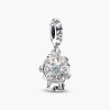 Charm Pandora 792369C01 Snowflake Snow Globe Dangle Charm | Laimut | Ảnh 3D