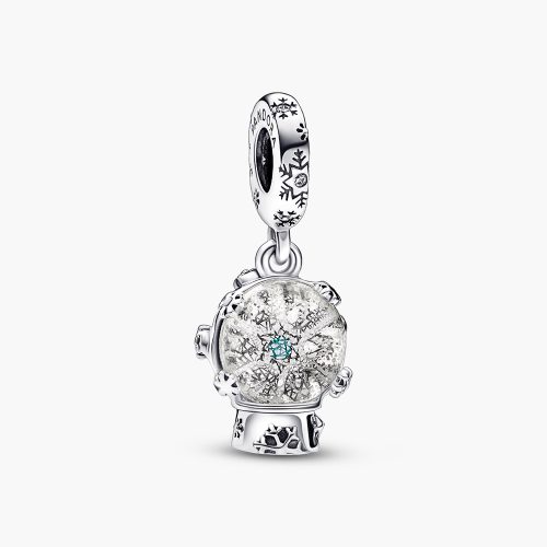 Charm Pandora 792369C01 Snowflake Snow Globe Dangle Charm | Laimut | Ảnh 3D