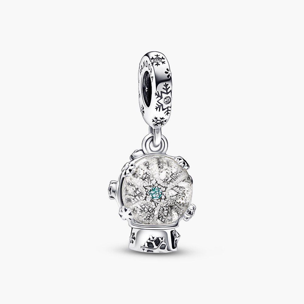 Charm Pandora 792369C01 Snowflake Snow Globe Dangle Charm | Laimut | Ảnh 3D