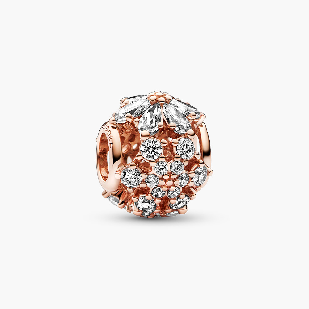Charm Pandora 782383C01 Sparkling Herbarium Cluster Round Charm | Laimut | Ảnh 3D