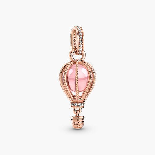 Charm Pandora 789434C01 Sparkling Pink Hot Air Balloon Dangle Charm | Laimut | Ảnh 3D