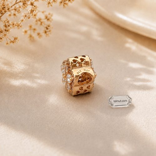 Charm Pandora 789224C01 Sparkling Snowflake Pavé Charm | Laimut | Ảnh chụp thực tế