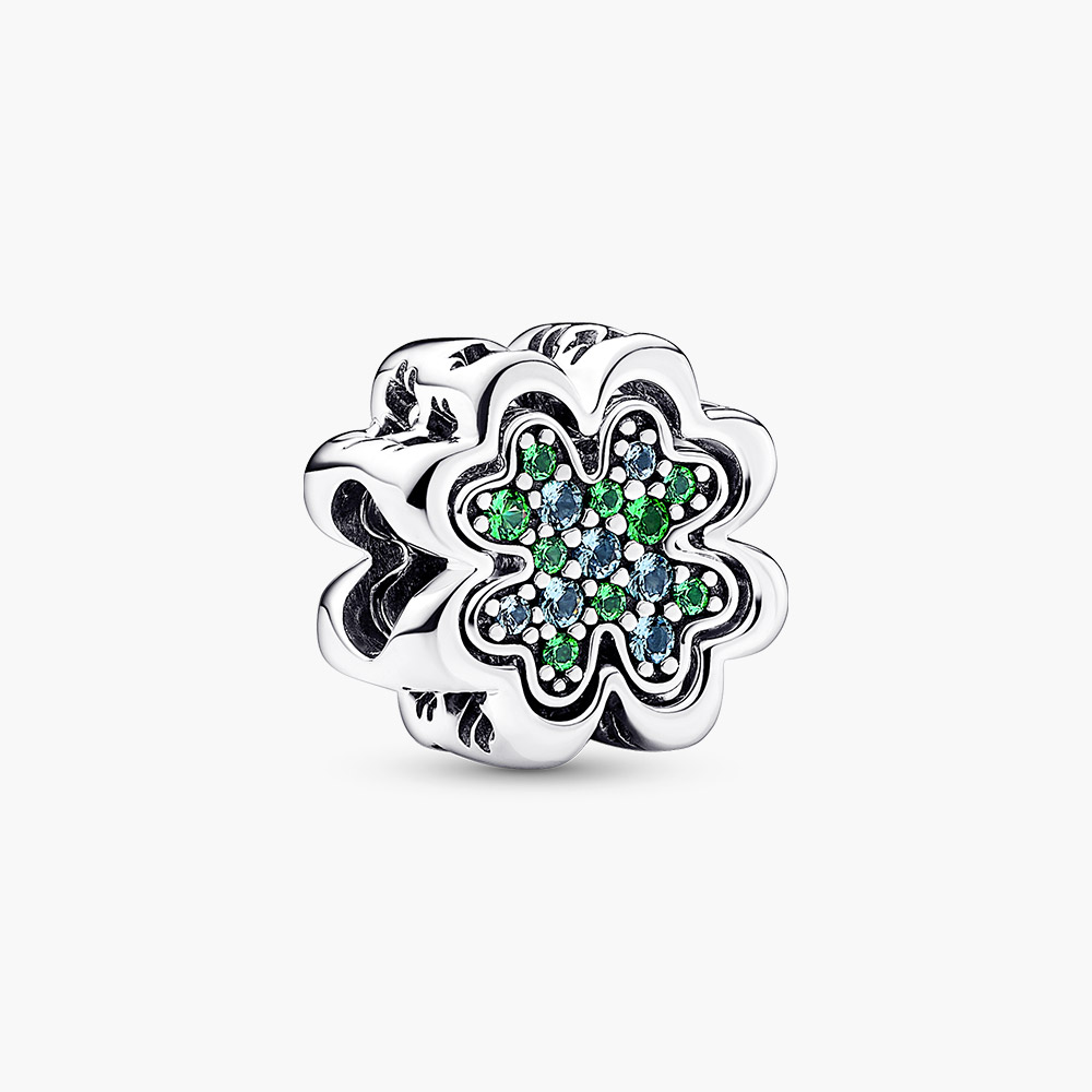Charm Pandora 792752C01 Splittable Four Leaf Clover Charm chính hãng