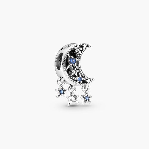 Charm Pandora 799643C01 Star & Crescent Moon Charm | Laimut | Ảnh 3D