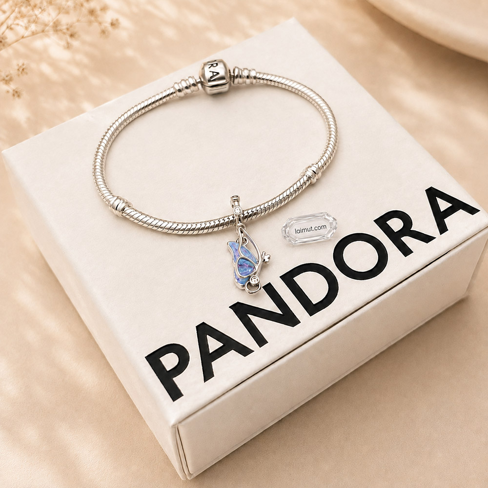 Charm Pandora 794241C01 Winged Dangle Charm | Laimut | Ảnh chụp thực tế