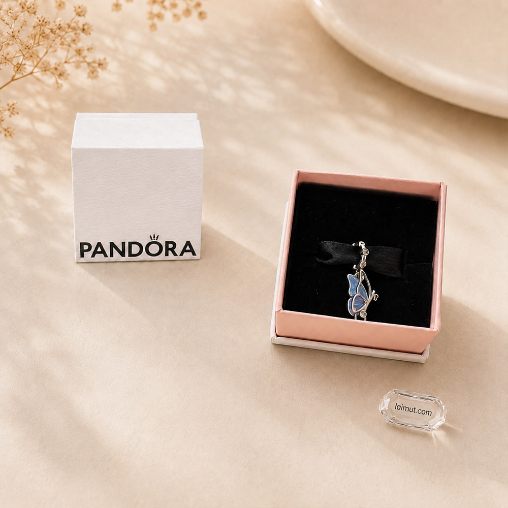 Charm Pandora 794241C01 Winged Dangle Charm | Laimut | Ảnh chụp thực tế fullbox