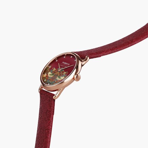 Đồng hồ August Berg M1ST0926A17LRDE Petite Strawberry Thief Crimson | Laimut | Ảnh 3D