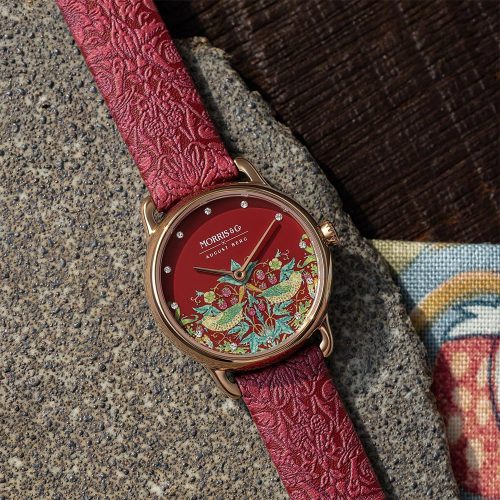 Đồng hồ August Berg M1ST0926A17LRDE Petite Strawberry Thief Crimson | Laimut | Ảnh chụp thực tế