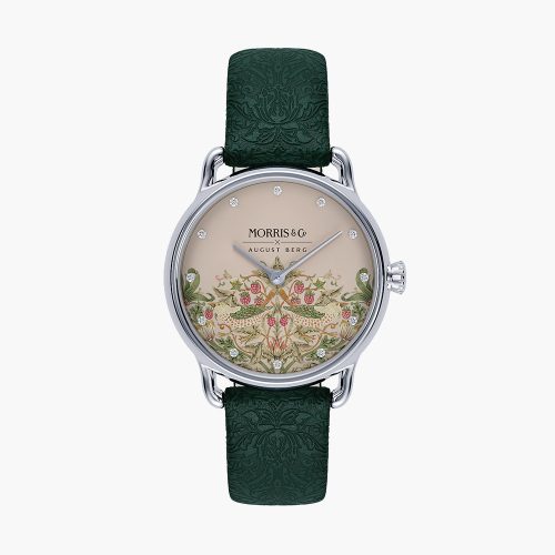 Đồng hồ August Berg M1ST0926E26LGNE Petite Strawberry Thief Fennel | Laimut | Ảnh 3D