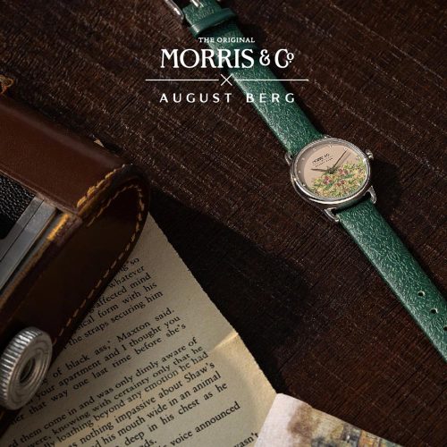 Đồng hồ August Berg M1ST0926E26LGNE Petite Strawberry Thief Fennel | Laimut | Ảnh chụp thực tế