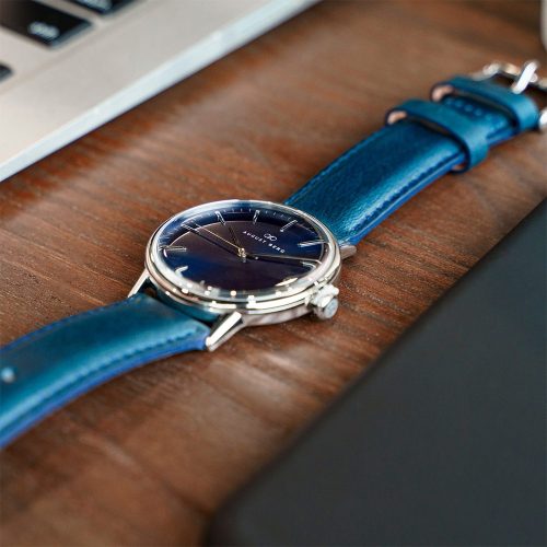 Đồng hồ August Berg 10232E05LBL Serenity Deep Blue chụp thật mặt trước